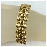 Swiss hallmarked gold filled heavy link bracelet