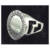 Size 10 stainless steel Aztec ring
