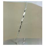 Sterling silver ankle bracelet 9in