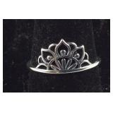 Size 7 Sterling silver mandala ring