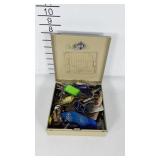 Wall key safe filled with keys