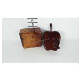 Carved puzzle trinket boxes