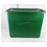 Sterilite 22 gallon tote with lid.