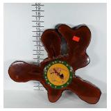 Wall clock with poker theme, please note needs