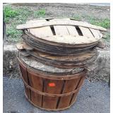 Fruit basket and extra lids