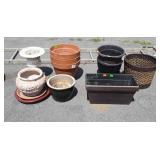 Flower pot group lot including terracotta