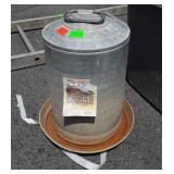 3 gallon double wall fount waterer, galvanized