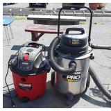 2 wet/dry vacs, not complete, non-tested, code WZ