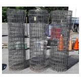 3 partial rolls welded wire fencing, 60 inch