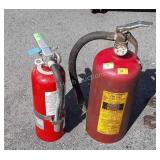 2 fire extinguishers