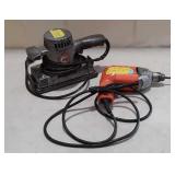 Black and Decker electric finishing sander, and