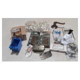 Hardware lot, hinges, doorhandle, and more.