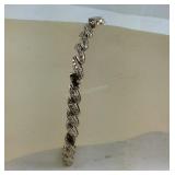Sterling silver bracelet 8in