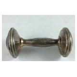 Sterling silver baby rattle