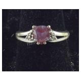 10k gold and diamond ring size 7