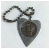 1941 D Mercury dime keychain