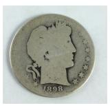 1898 S Barber Half Dollar