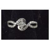 .25 CTW Natural Diamond Tests 925 Sterling SIZE