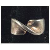 925 Sterling Twist Ring SIZE 9