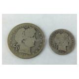 1916 Barber Quarter & 1916 Barber Dime