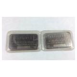 Two 1oz silver bars