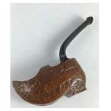 Briar wooden shoe design smoking pipe