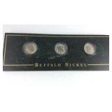 Three buffalo nickels 1930