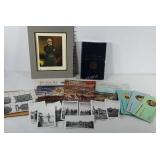 Civil war lot. Robert E. Lee print, books,