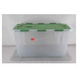 Real organized 12 gallon tote with interlocking