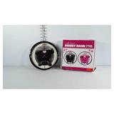 Wall clock money bank pig.