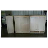 Three 42" kitchen wall cabinets. One is 15", one