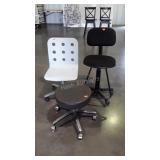 Three Office Chair Stool Lot