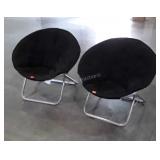 Pair of Folding Barrel type seated Youlth chairs