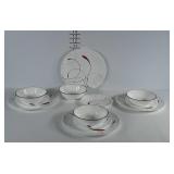 Vitrelle by Corelle. Place setting for 4.