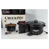 5 quart round crock pot in good condition, with