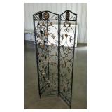 Scrolled metal room divider, 3 sections. Each