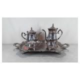 International silver co. 5 piece silverplate