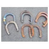 Four sets of horseshoes