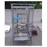 Grey metal birdcage,  
code LW