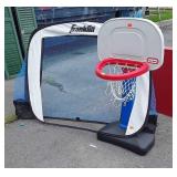 Little Tikes basketball net and Franklin soccer