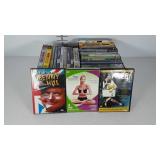 DVDs, over 30 titles, TV and movies