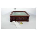 US State Quarters Showcase with keys and gloves