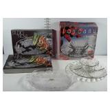 Glassware, toscany victoria chip &dip set with
