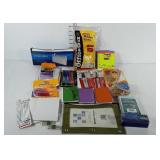 Office supplies. Pens, sharpies, rubber bands,