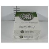Two packs of Boise X-9 printer paper, 8.5×11.