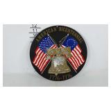 Metal bicentennial plaque