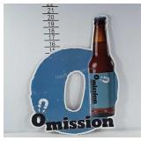 Omission Pale Ale metal advertising sign.