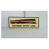 Southern Pacific Lines Train metal sign. Measures