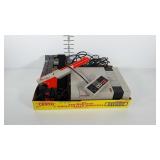 Nintendo gaming console, controller,  gun and