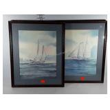 Watercolor prints by Stephen Bleinberger, two